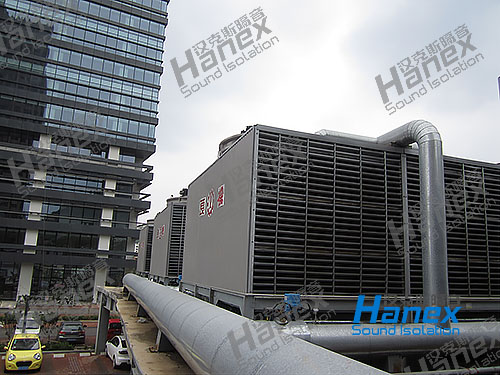 濟(jì)南中海國際環(huán)宇城冷卻塔隔音降噪1